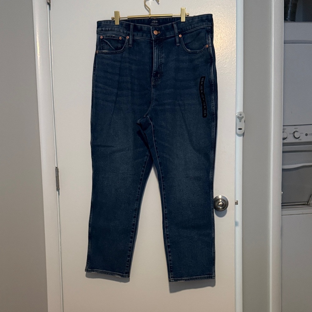 J. Crew Women's Dark Blue Boyfriend Jeans